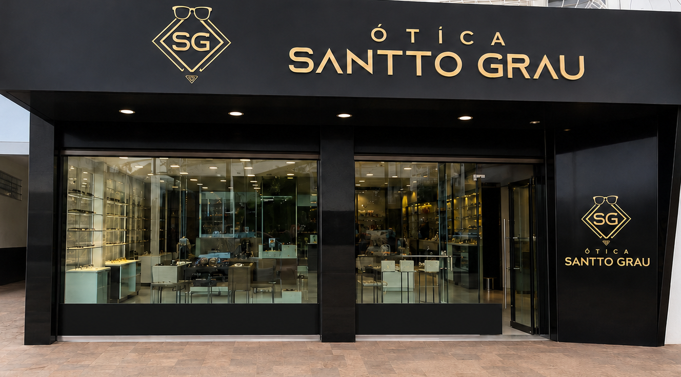 Fachada da Ótica Santto Grau