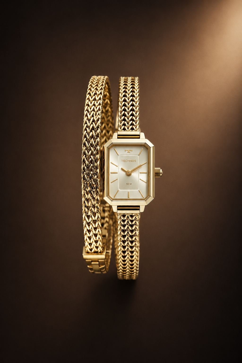 Relógio feminino dourado